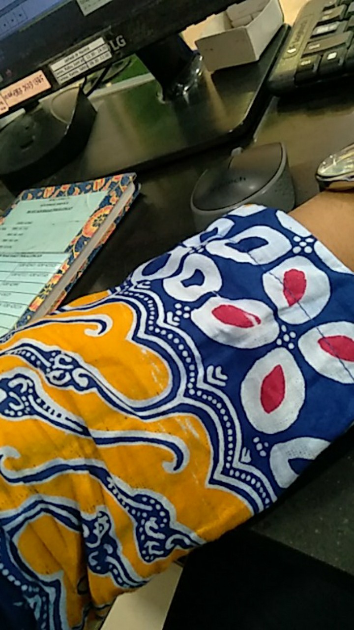 Batik Tunik Shibori Jumputan Terbaru Size S-3l / Hrb026 Yelbor Navbor / Biru