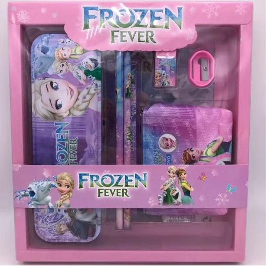 

Jaman Now KJ !! STUDY SET STATIONERY PENSIL SET PAKET ALAT TULIS SEKOLAH KRKTER FROZEN/UNICORN/SPIDE