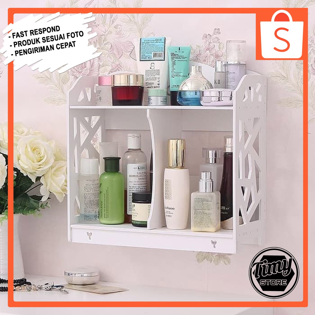 Rak Gantung / Rak Dinding / Rak Kosmetik / Tempat Make Up / Make Up Storage / Drawer Kosmetik