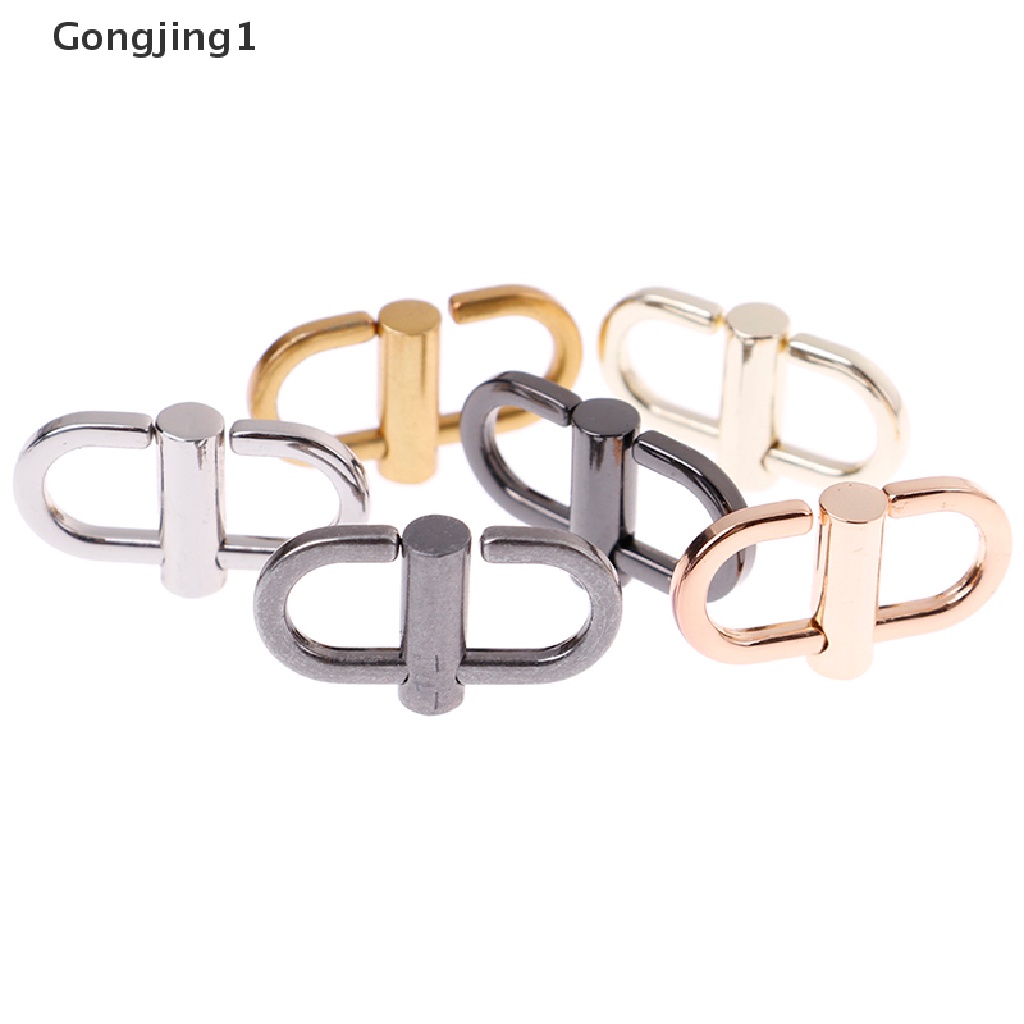 Gongjing1 1 Pasang Strap Rantai Metal Adjustable Aksesoris Tas Bahu Wanita