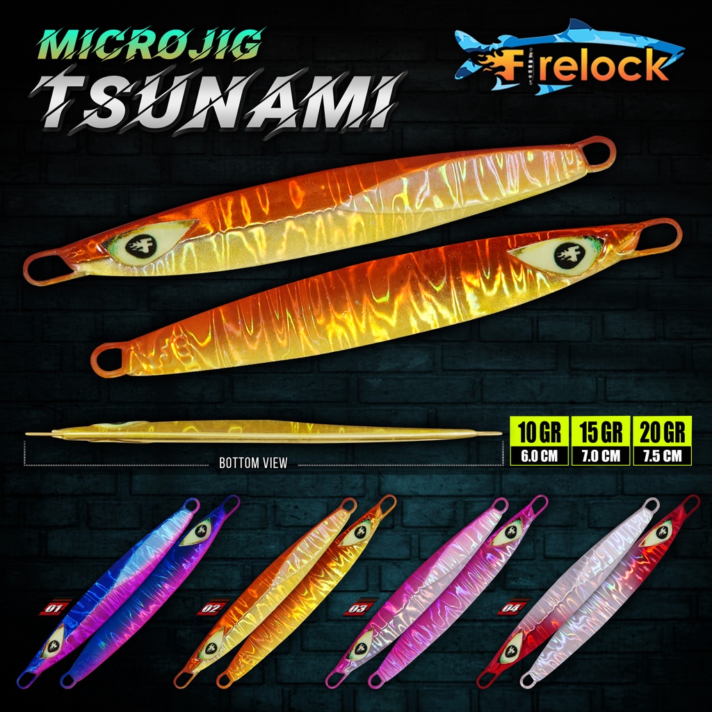 UMPAN PANCING metal jig MICRO JIG FIRELOCK TSUNAMI 10 | 15 GRAM