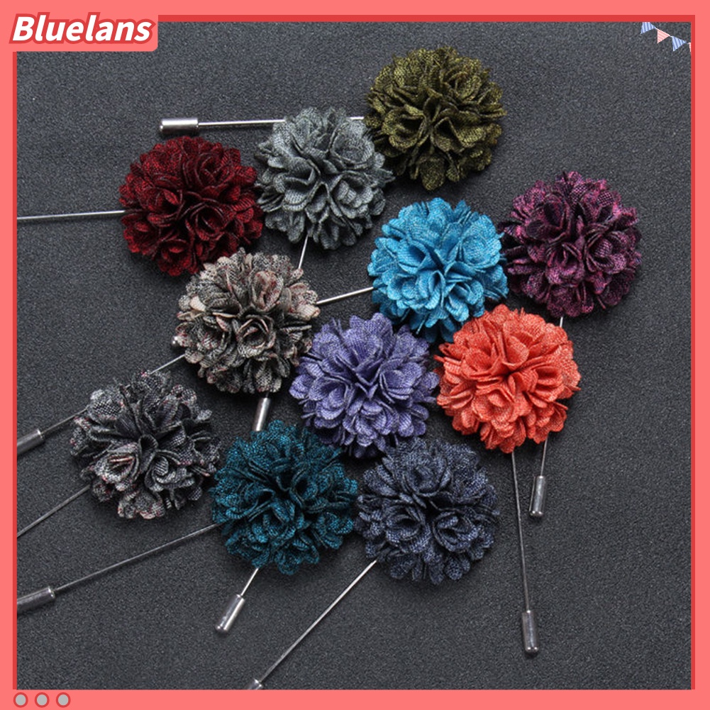 Bluelans Men’s Suit Tuxedo Flower Lapel Stick Pin Brooch Wedding Party Prom Accessory