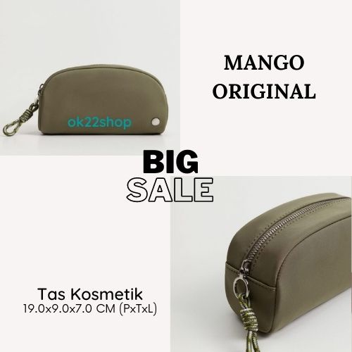 MANGO - Tas Kosmetik ORIGINAL Wanita (Quilted Cosmetic with Knot)