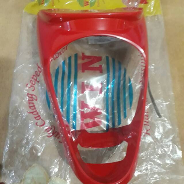 cover dudukan lampu belakang lampu stop scoopy f1 2013 - 2016 merah cabe