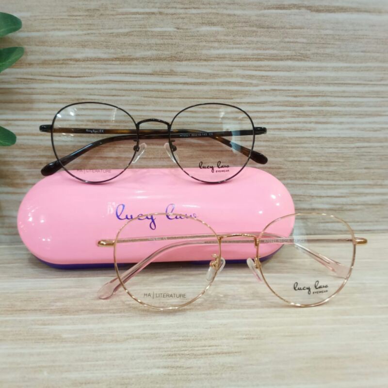 Kacamata wanita bulat Lucy Law H70521-frame bulat kekinian