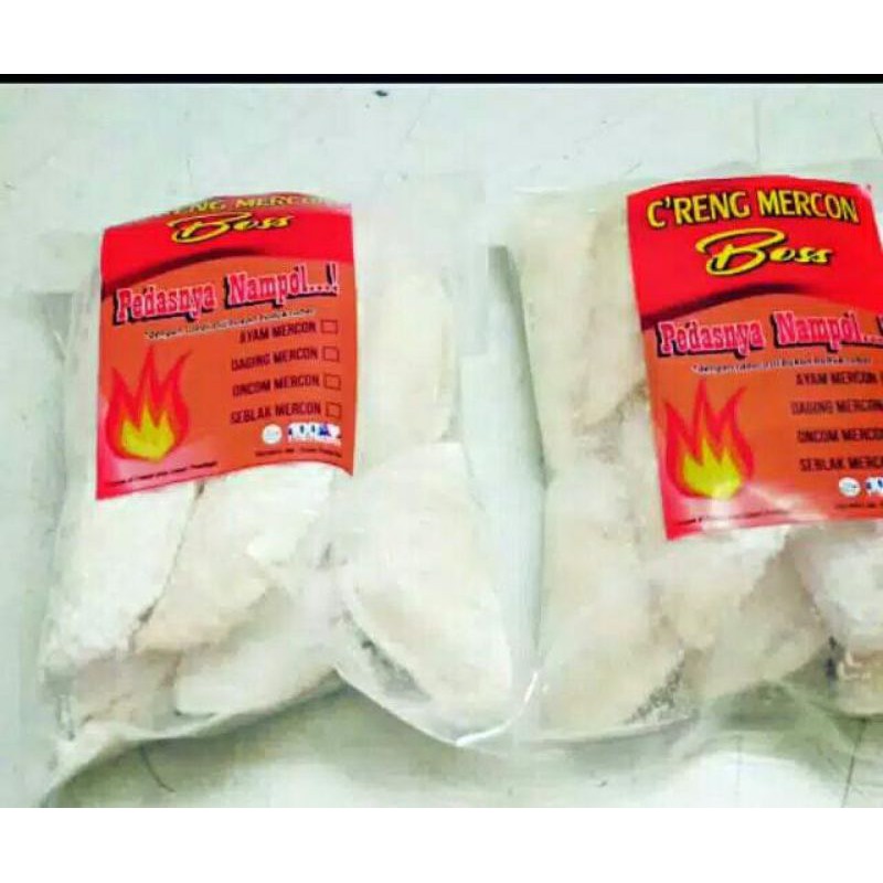 

cireng mercon isi Ayam suir