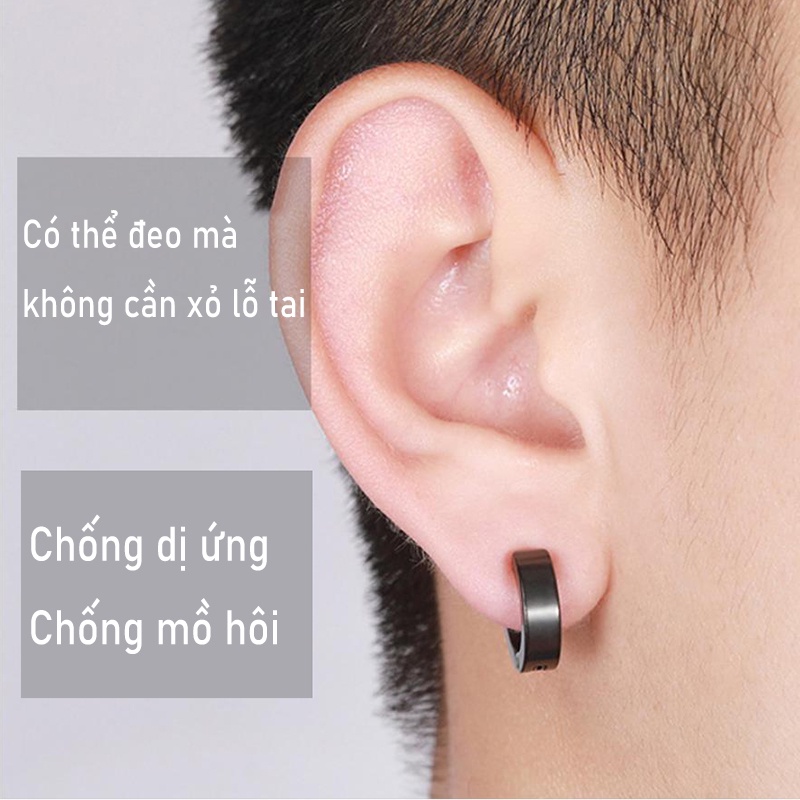 1 Pc Anting Tulang Telinga Bahan Stainless Steel Gaya Korea