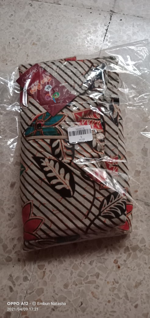 Batik Wanita Atasan Blouse Lengan Balon  S-m-l-xl-xxl-3l-4l-5l