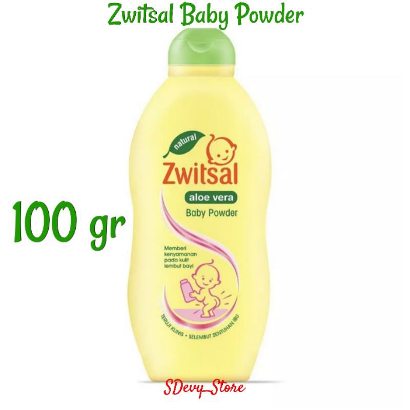Zwitsal Baby Powder Natural Aloe Vera 100gr - Zwitsal Baby Powder - Bedak Bayi Zwitsal