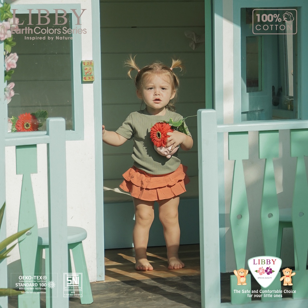 LIBBY Earth Colors Lilo Skirt 0-2thn (1pcs/pack) Rok WARNA RANDOM