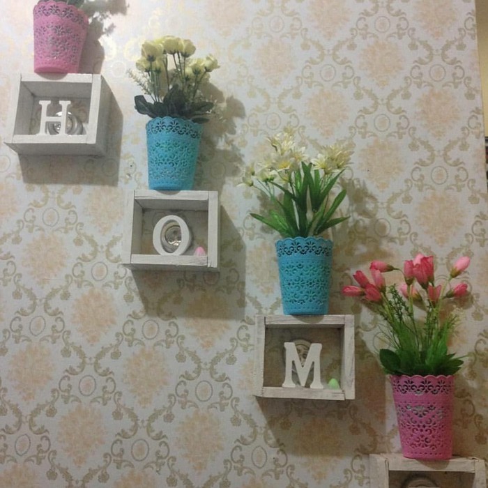 Wallpaper Sticker Dinding Motif Batik 45cmx10m