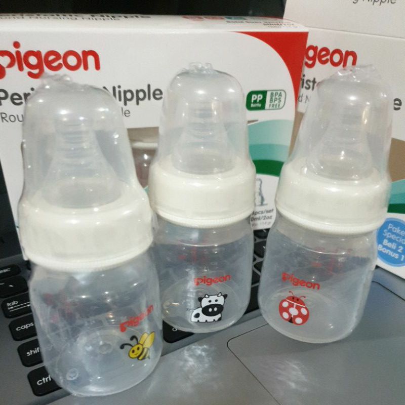 Pigeon Paket Botol PP Animal 50 ml isi 3