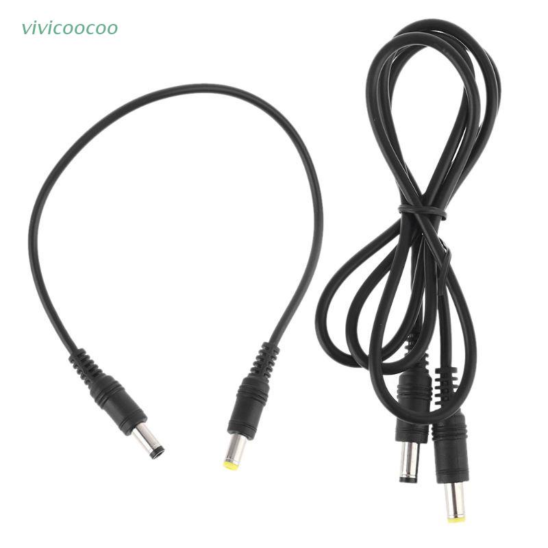 VIVI   Universal DC Power Plug 5.5 x 2.1mm Male To 5.5 x 2.5mm Male Adapter Extension Power Supply Cable For LED CCTV Camera Laptop