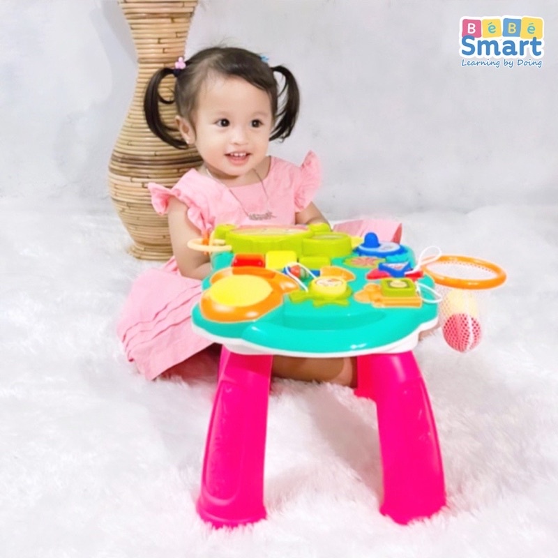 Bebe Smart Magical Fun Walker Mainan Sensorik Edukasi Berjalan Meja Permainan Bayi Hadiah Kado Lahiran