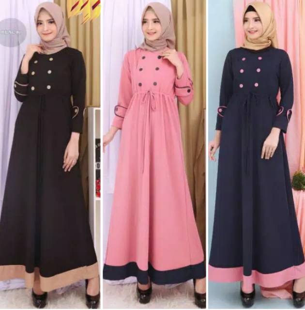 GAMIS CANTIK CLARISA FIT TO M Gamis Wanita Busana Muslim