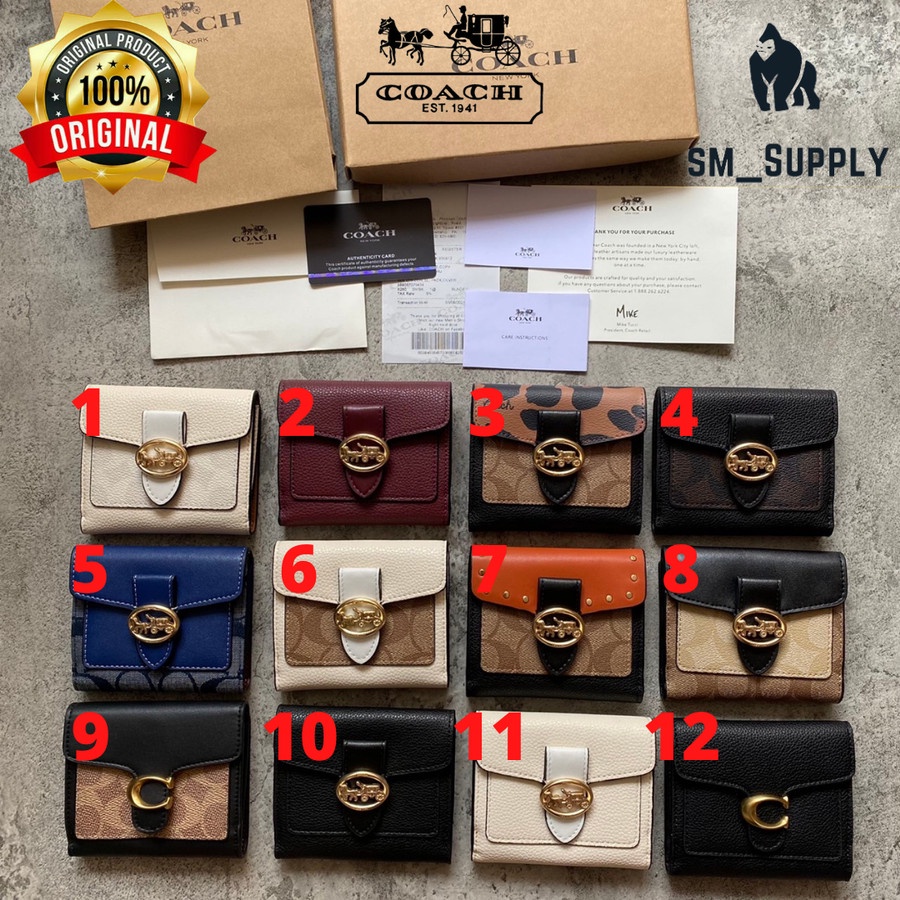 COACH WALLET LIPAT WOMEN SIGNATURE TABBY - 1 G WHITE SIGN