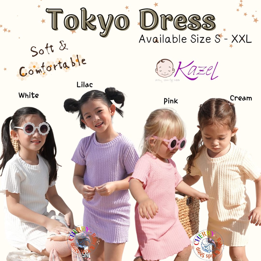 Kazel Tokyo Dress Anak Perempuan 1-6 Tahun Cotton CBKS