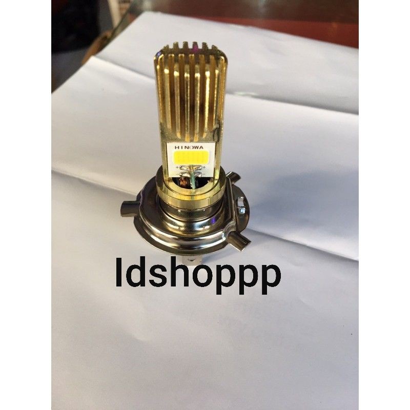 LAMPU LED DEPAN H4 2SISI AC DC GOLD SINAR WARM WHITE TERANG