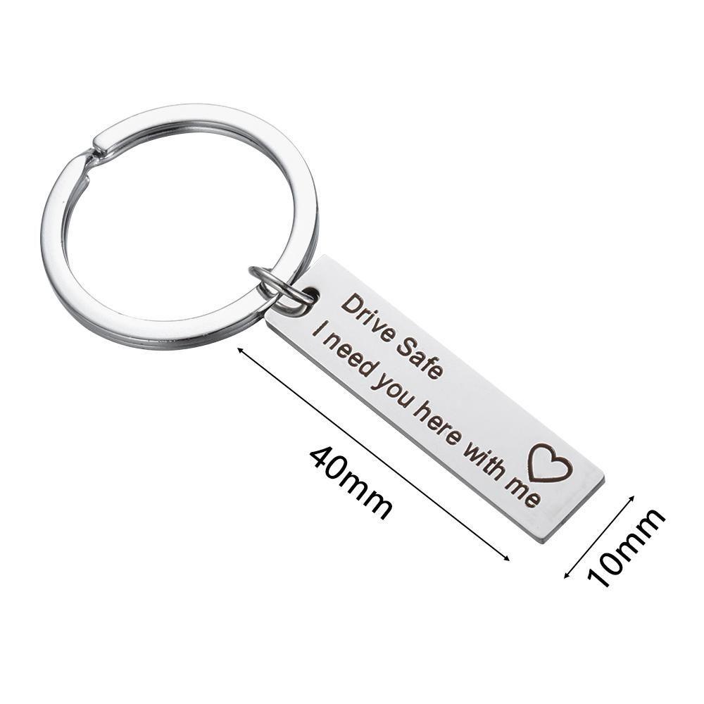 Wonder Men Keychain Personalized I Need You Here with me Ayah Bapak Pacar Hadiah Liontin