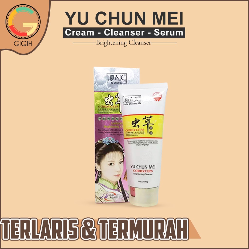 GROSIR Yu Chun Mei Cordyceps Brightening Cleanser BPOM
