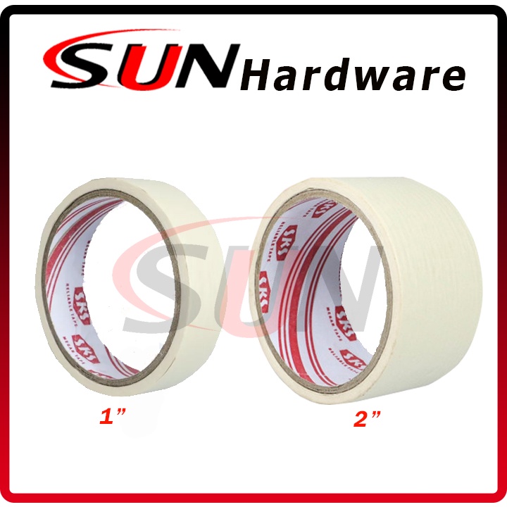 Lakban Kertas 1 / 2 Inch Sks Masking Tape Isolasi Solasi Selotip