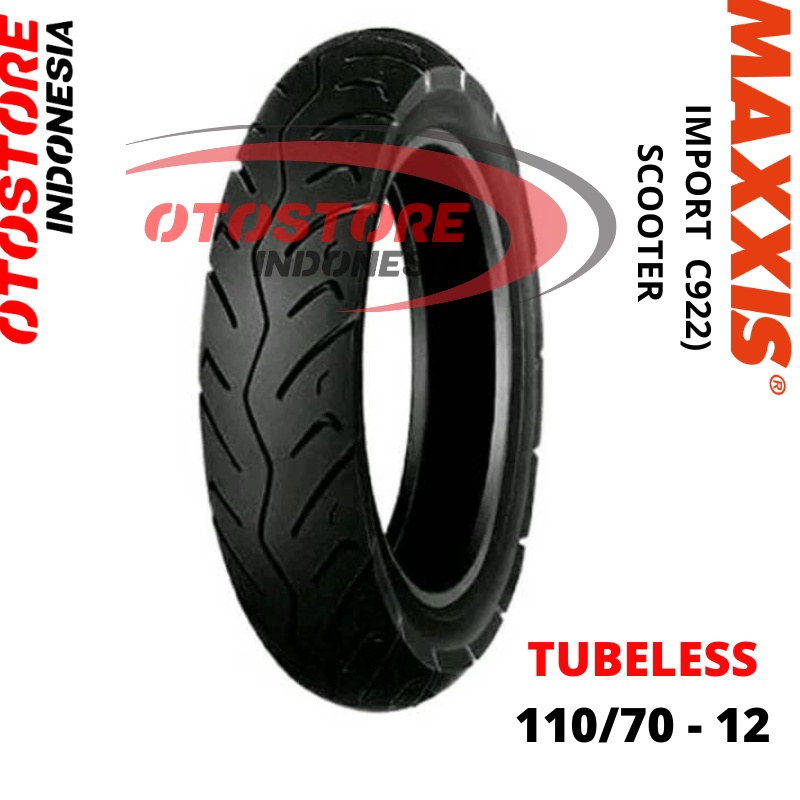 Ban Luar maxxis Import  C922 110/70 - 12  Tubeless vespa sprint
