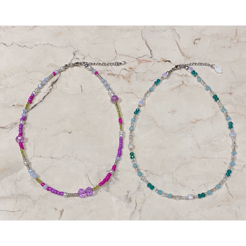 kalung-kalung kristal-kalung wanita-choker-Crystal necklace-manik