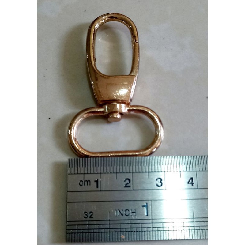 pengait tas besi tebal import 3cm/kew kew kait tas paket gold/cantolan tas /aksesoris tas