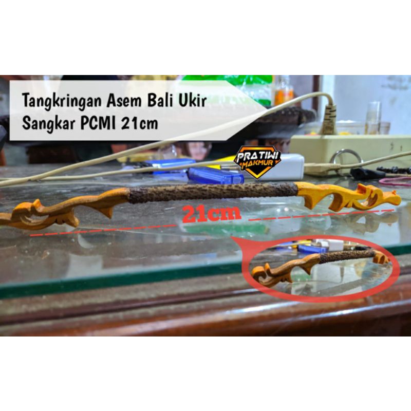 Tangkringan Burung Asem Bali Ukir Untuk Sangkar PCMI 21cm