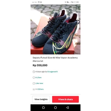 Sepatu Futsal Size 46