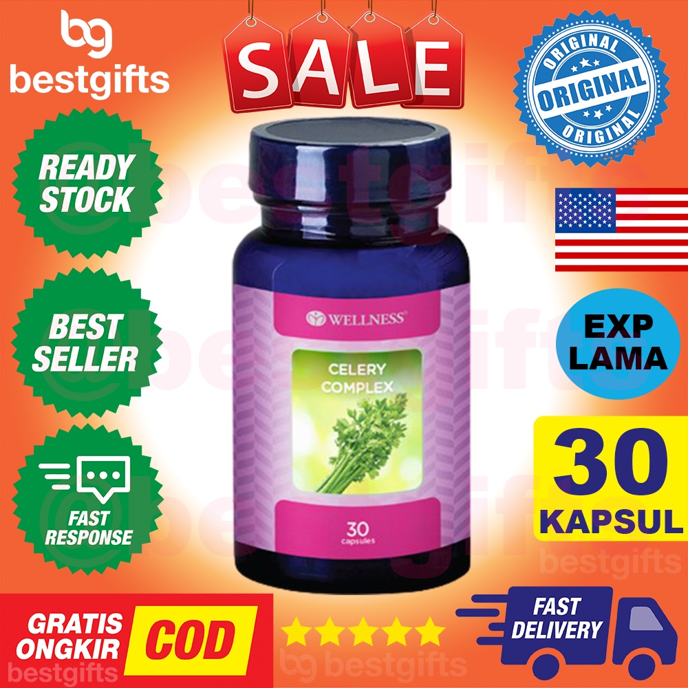 WELLNESS CELERY COMPLEX INFLAMASI PERADANGAN TEKANAN DARAH TINGGI - 30 KAPSUL