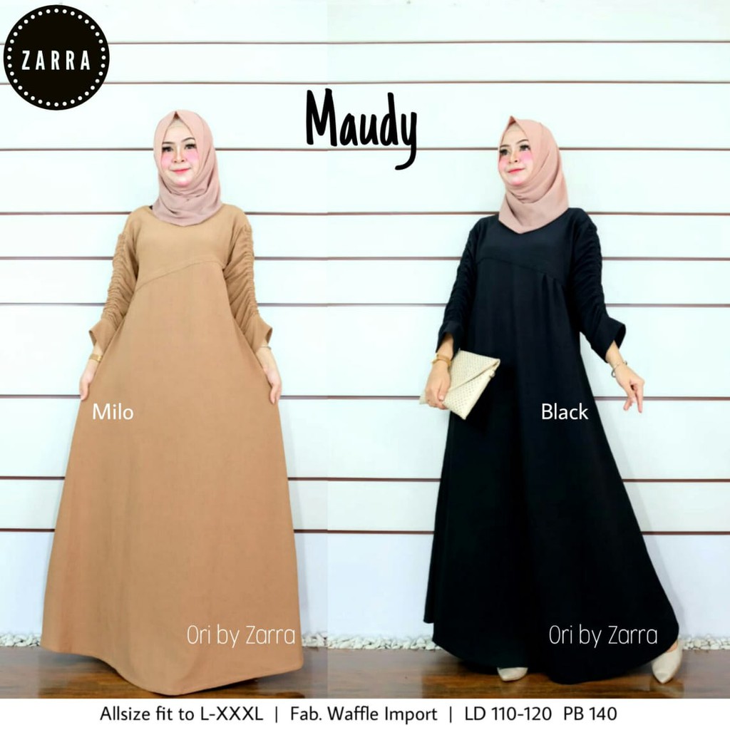 ||PROMO|| DRESS MAUDY Allsize fit to XL LD110 - gamis/gamismodern/maxidress/gamisjumbo/gamispolos