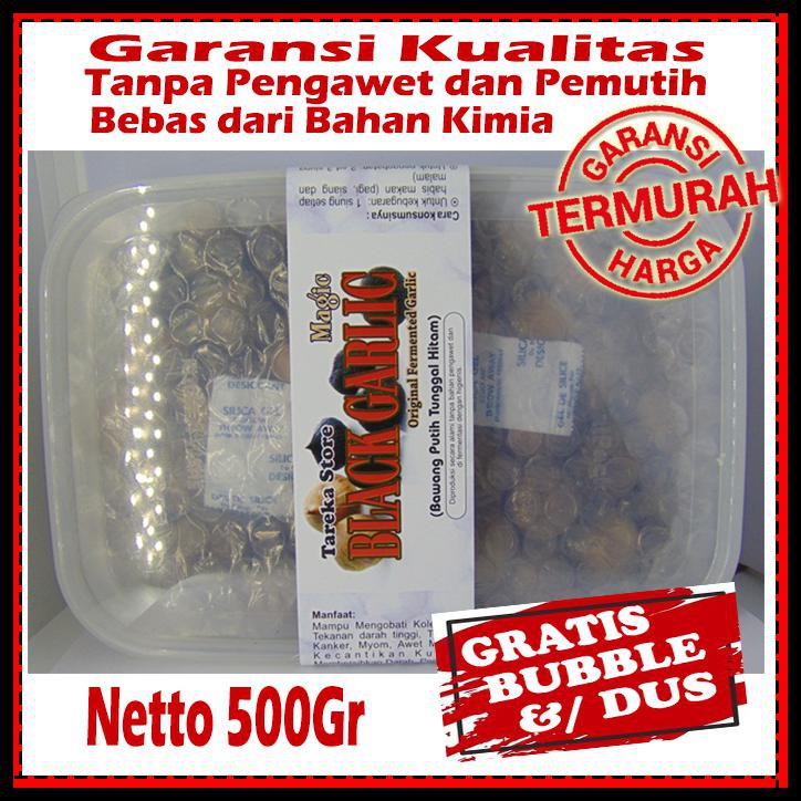 

BAWANG PUTIH HITAM TUNGGAL 1/2 KG -BLACK GARLIC- BAWANG HITAM LANANG TERBAIK