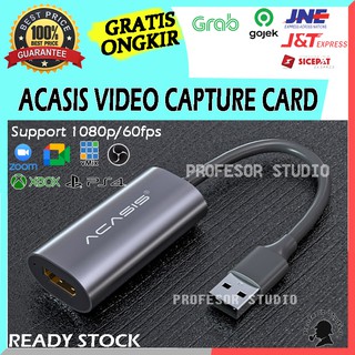 Acasis Video Capture Card HDMI Support HD 1080p/60fps | OBS - Vmix - Zoom - Live Streaming - Gaming