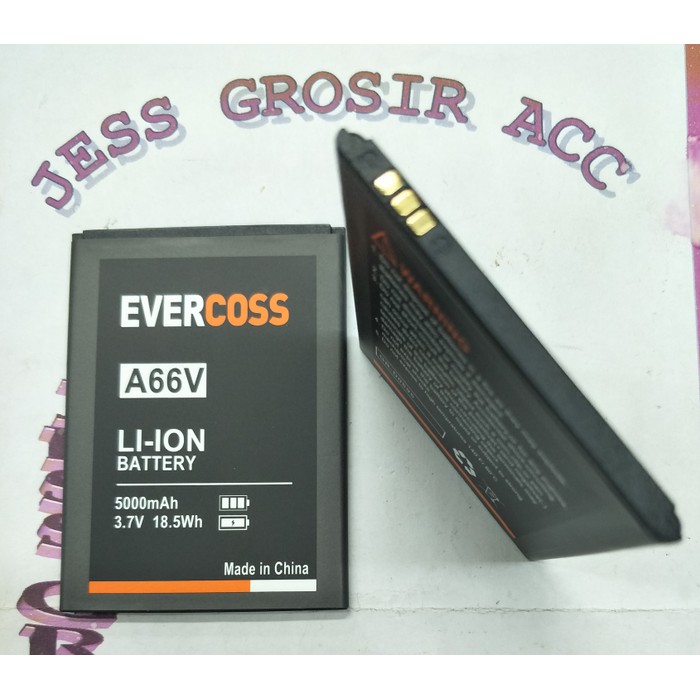 Baterai Battery Evercross Evercoss Cross A66V Double Power 5000Mah - Hitam