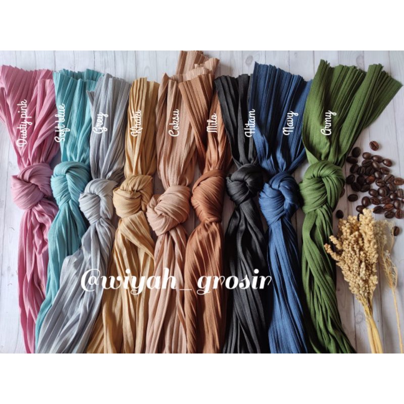 Pashmina plisket lidi pleated murahh /pashmina full plisket