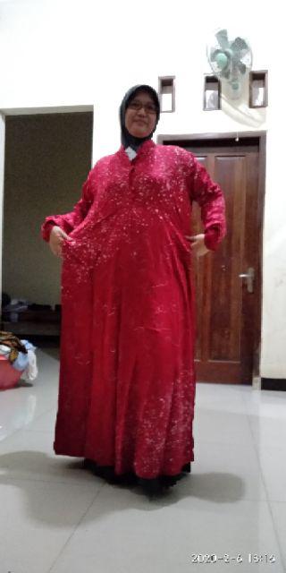 Gamis Twill Jumbo Ori Bahan Tebal Premium Ld 130cm Daster Tuwil Abstrak Twil Pelangi Batik Murah