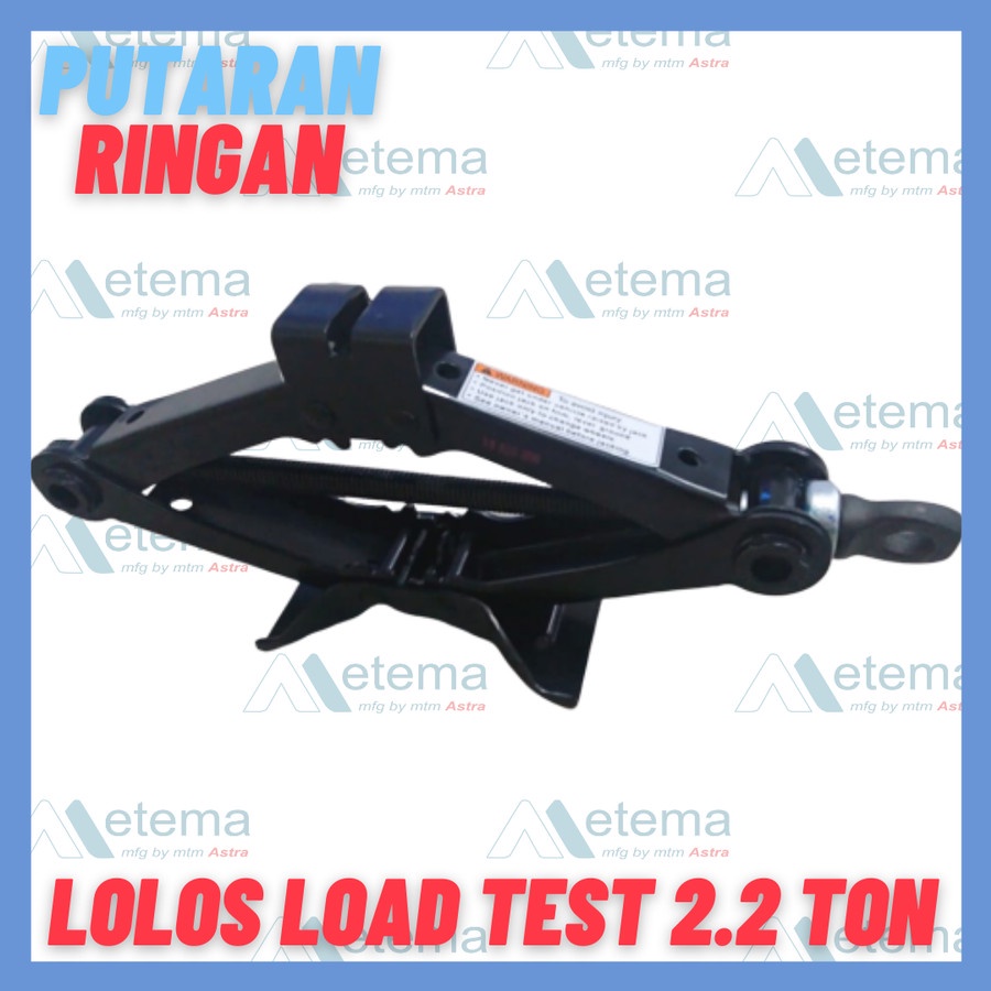 Dongkrak Sienta Capacity 2.2 Ton (Test Load by Lab) - Metema Original