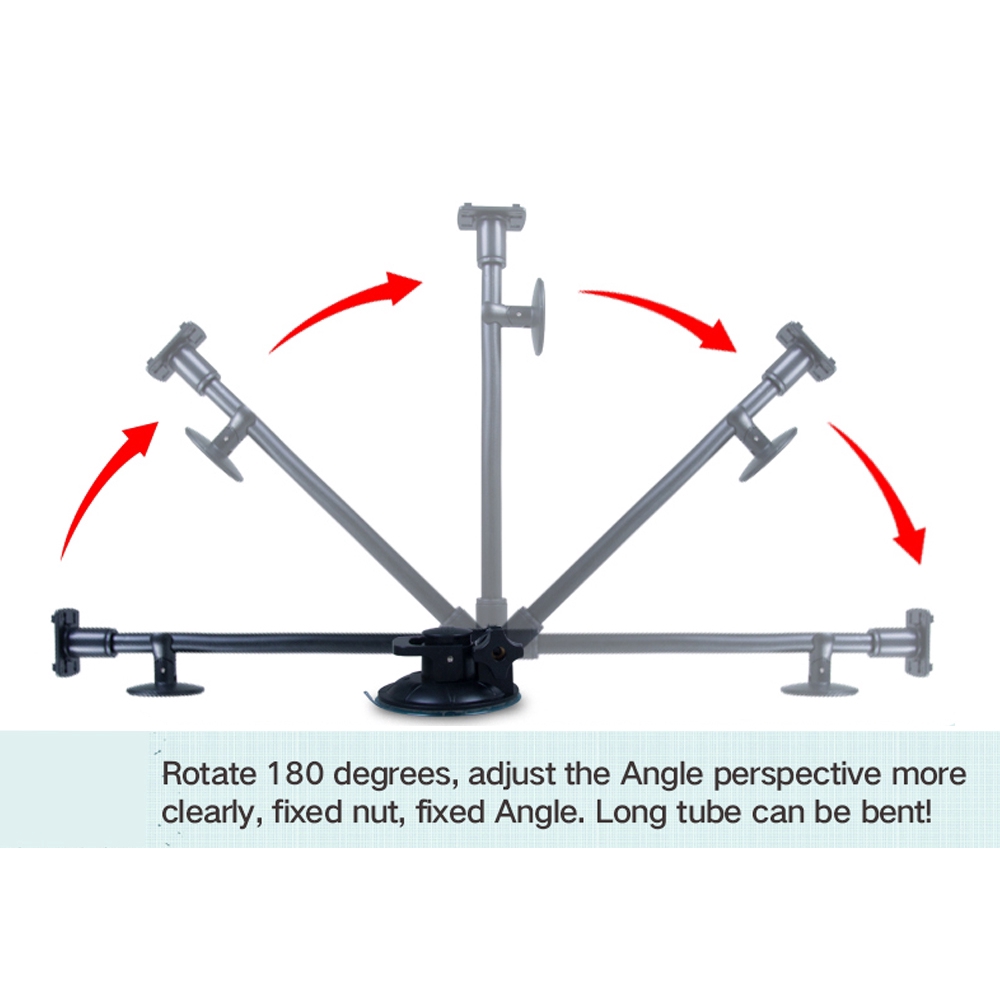 Universal Tab Car Holder Tablet Windshield Stand Mount Dudukan Penyangga Lengan Panjang Rotasi 360 Dengan Holder 5 ''&amp; 11''