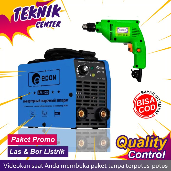 Mesin Las Listrik Alat Las Trafo Trapo Las Travo Portable Las 450 Watt 450W + Bor Listrik Ps-020