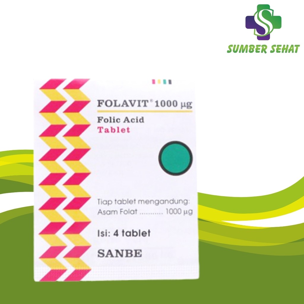 FOLAVIT 1000 MCG STRIP 4 TABLET