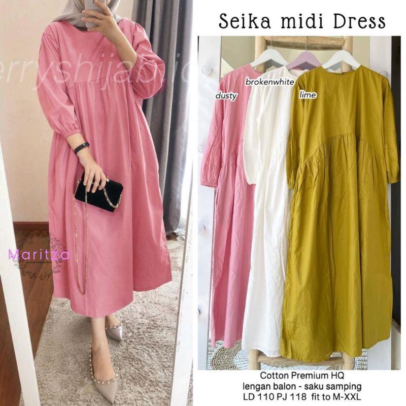 Seika Midi Dress / tunik midi