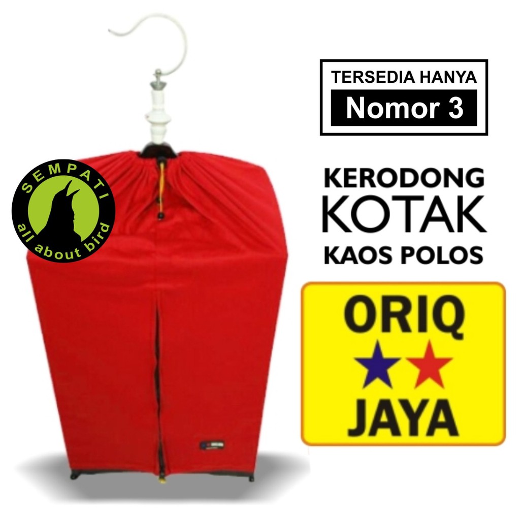 Kerodong Krodong Sangkar Burung Lomba Kotak Polos No 3 Oriq Jaya