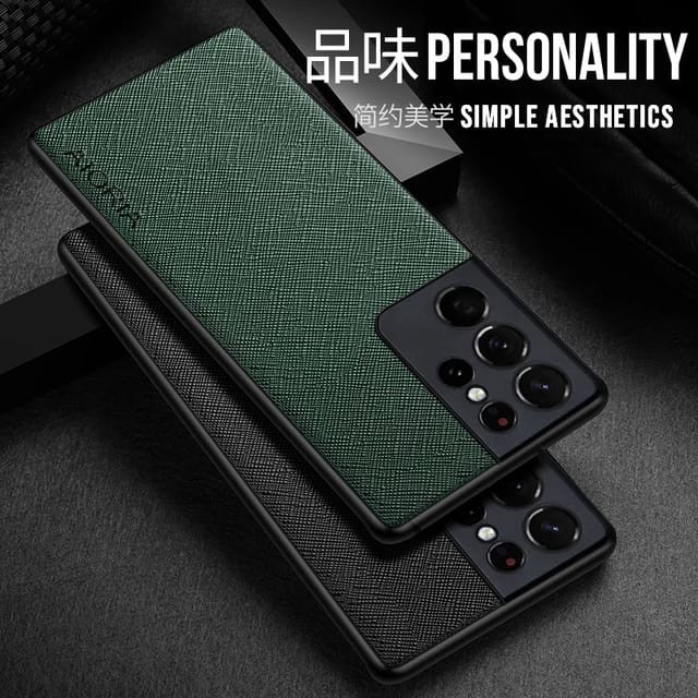 SAMSUNG S23 ULTRA / S22 / S22 PLUS / S22 ULTRA / S21 FE / S21 / S21 PLUS / S21 ULTRA SOFT CASE CANVAS CROSS PATTERN