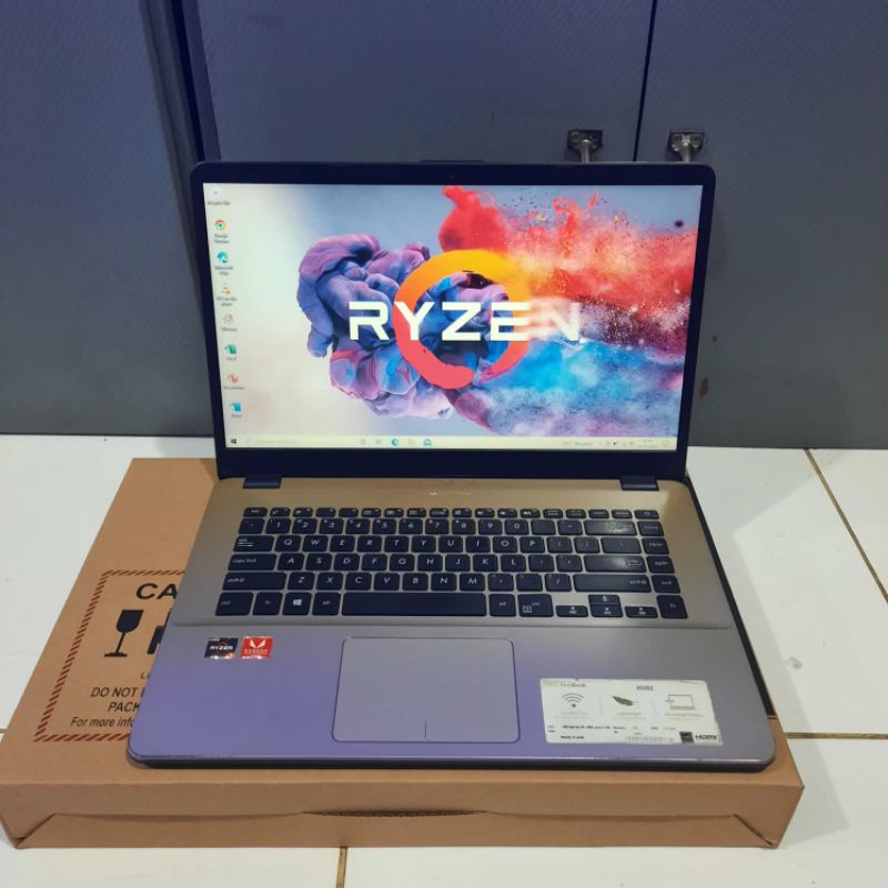 Laptop Asus Vivobook X505ZA, Amd Ryzen 5 - 2500U Ram 8GB SSD 256GB Amd Radeon Vega 8 Graphics SLIM, Gaming Editing