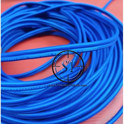 Kabel RCA 2 jalur 2-2 Audio Video Merk KITANI 2R2 2RCA 2 Way Harga per meter Tembaga Murni Audio Speaker Home theater,