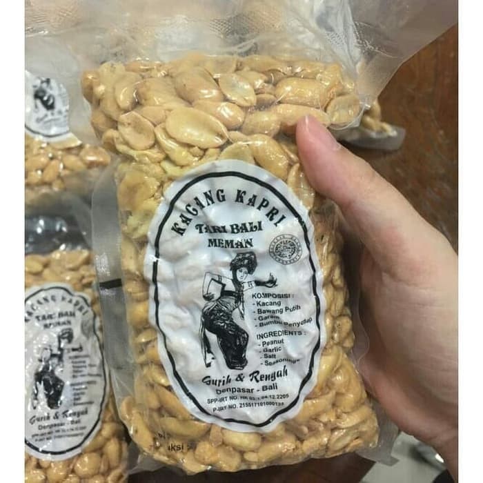 Cemilan Kacang kapri cap TARI BALI meman makanan ringan oleh oleh khas Bali