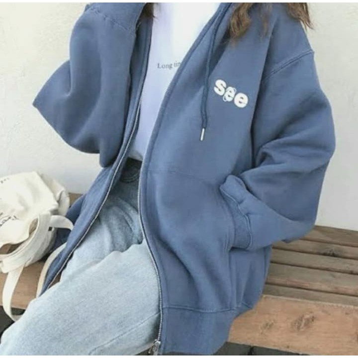 See Zipper Hoodie, zipper hoodie cewe, zipper hoodie cowo, zipper hoodie SEE terbaru, zipper hoodie 