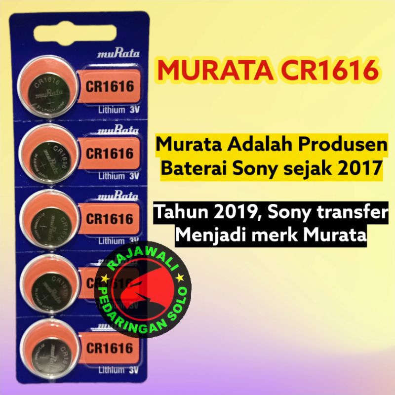 BATERAI SONY MURATA CR1616 BATRE 1616