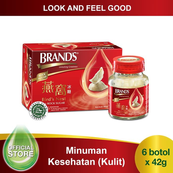 

TERMURAH - BRAND'S Bird's Nest 42 Gr with Rock Sugar (isi 6 botol)